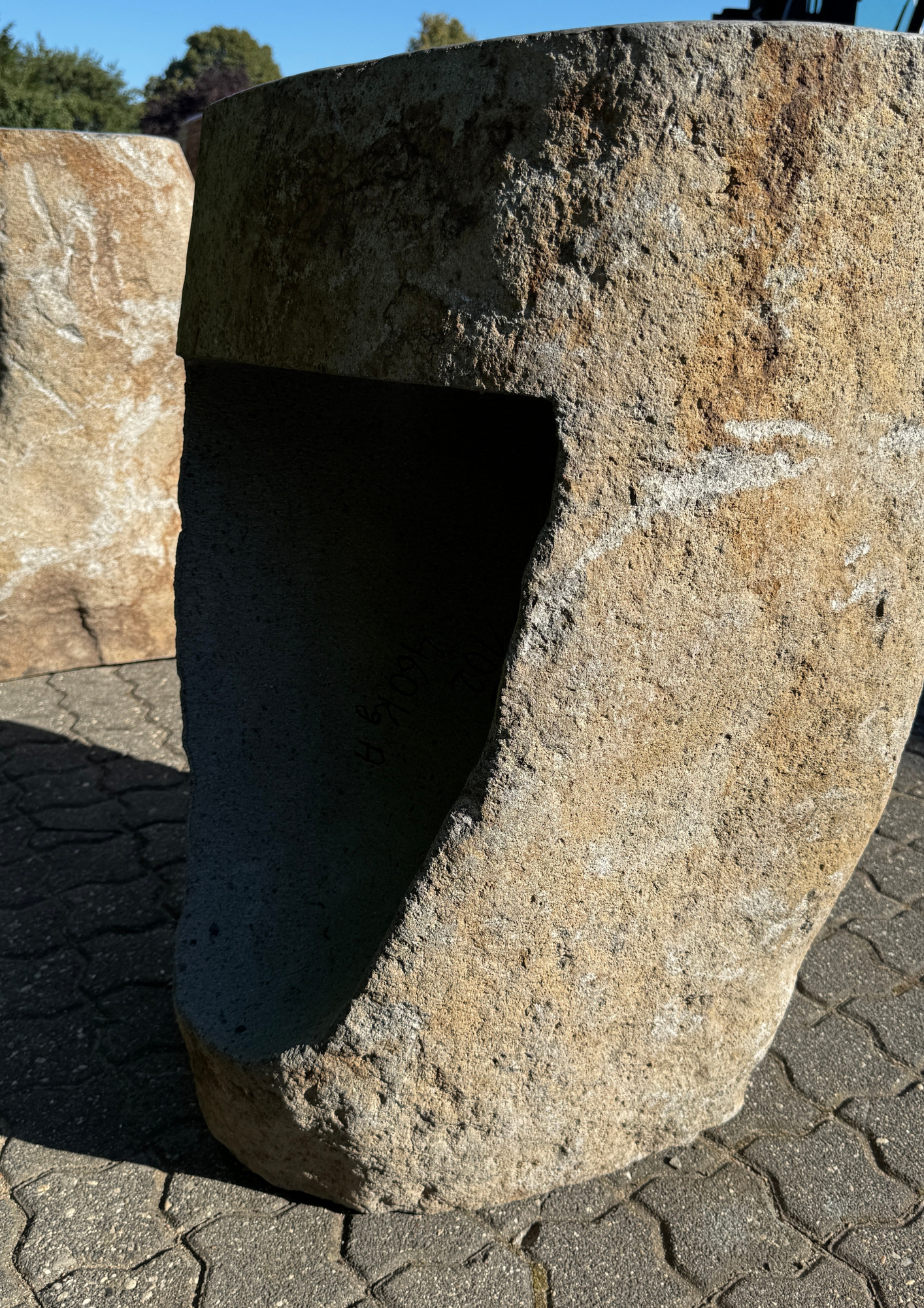Naturstein Stand-Waschbecken