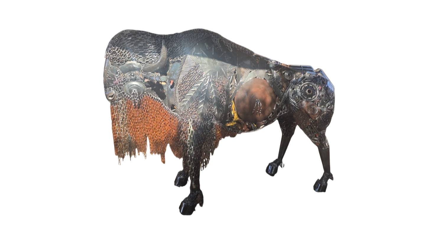Bison, recyceltes Eisen
