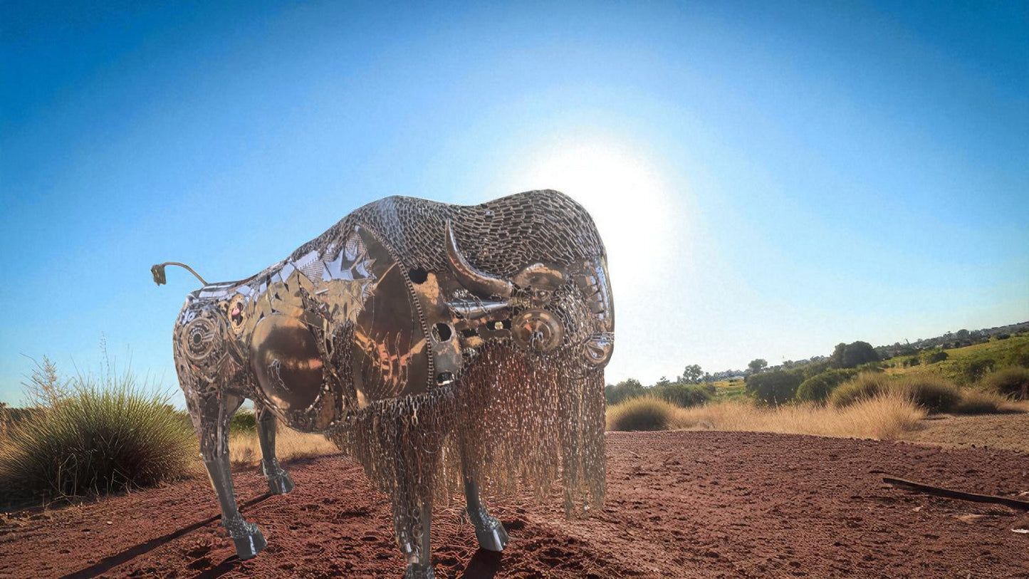 Bison, recyceltes Eisen