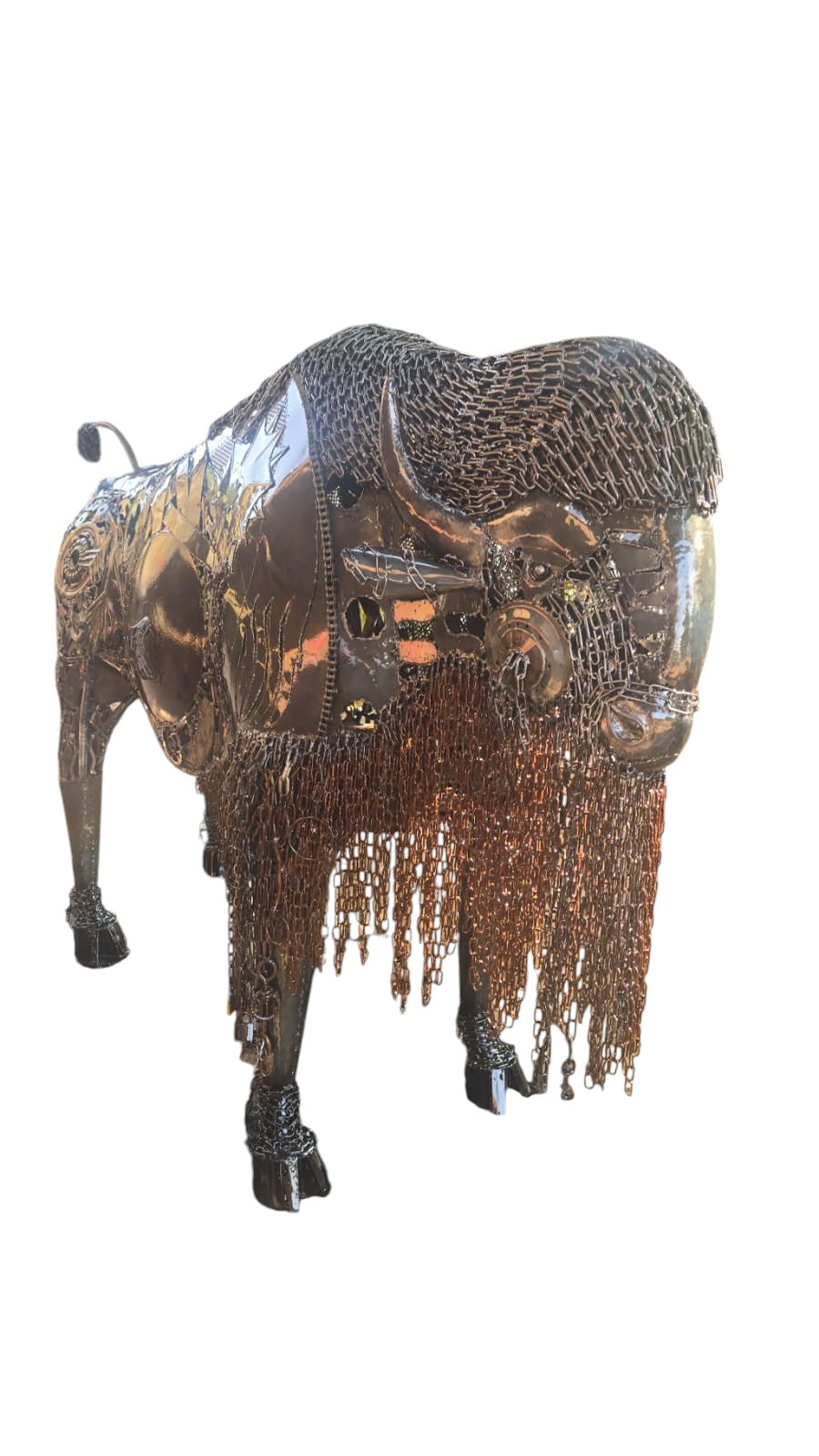 Bison, recyceltes Eisen