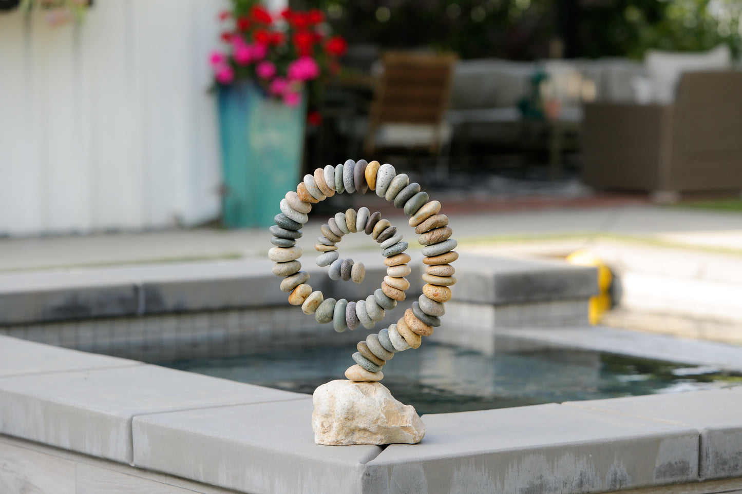 "Stein-Schnecke" aus Beach Pebbles