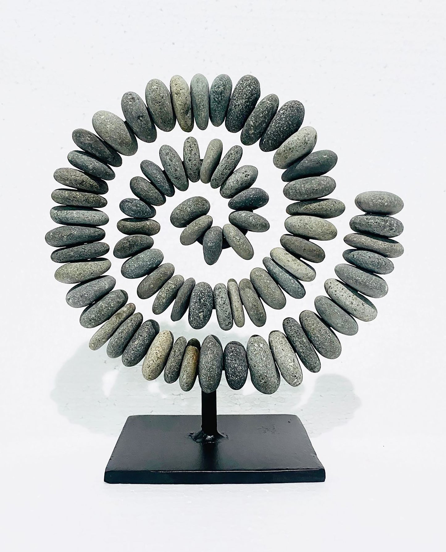 "Stein-Spirale" aus Beach Pebbles