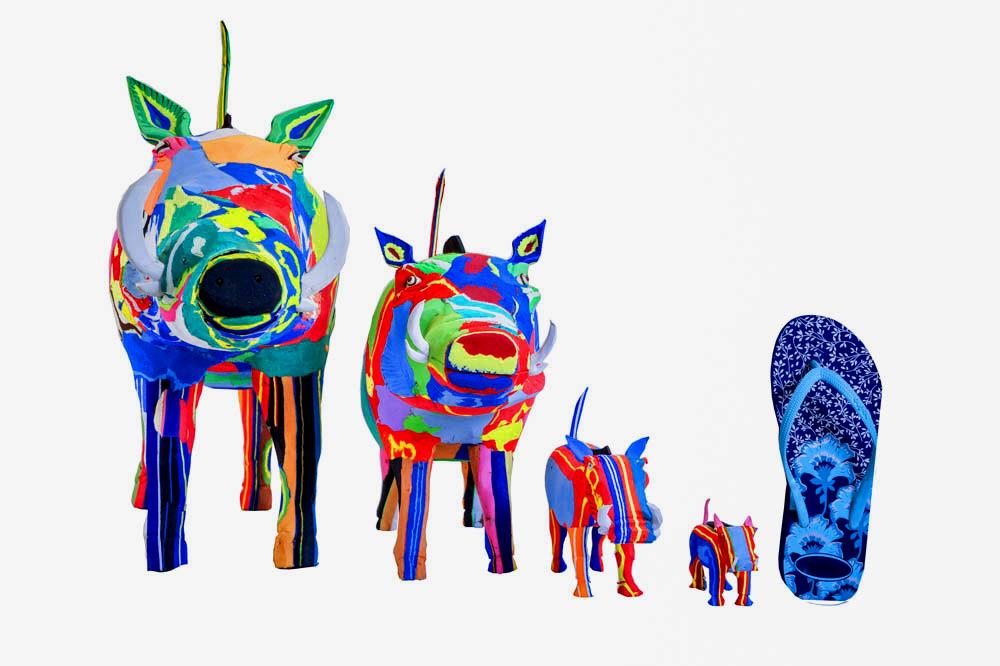 Warzenschwein | Flip-Flop-Skulptur