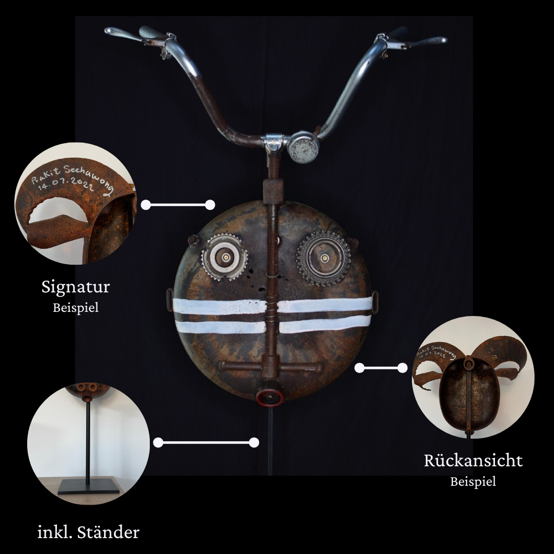 Eisen-Maske auf Ständer XL Nr.1