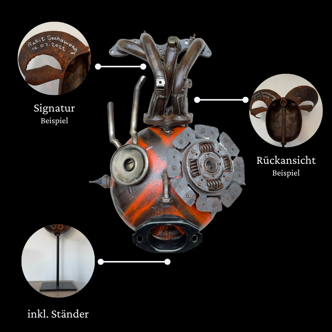 Eisen-Maske auf Ständer XL Nr.10