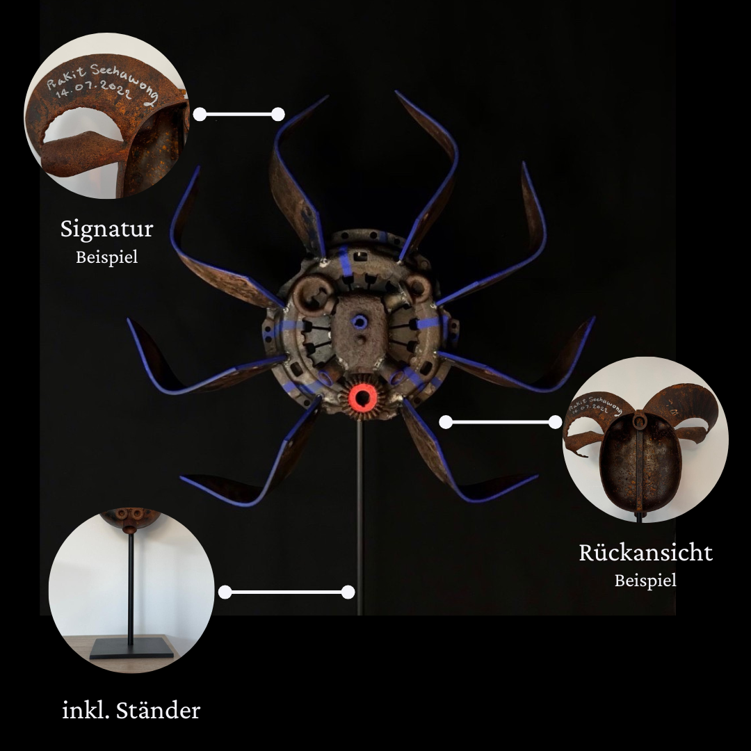 Eisen-Maske auf Ständer XL Nr.11