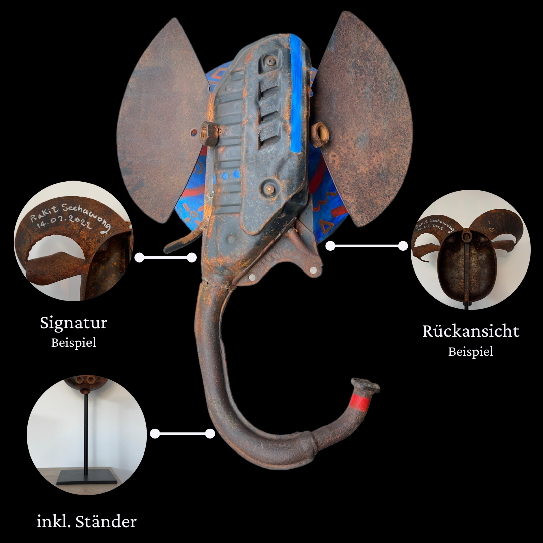 Eisen-Maske auf Ständer XL Nr.2