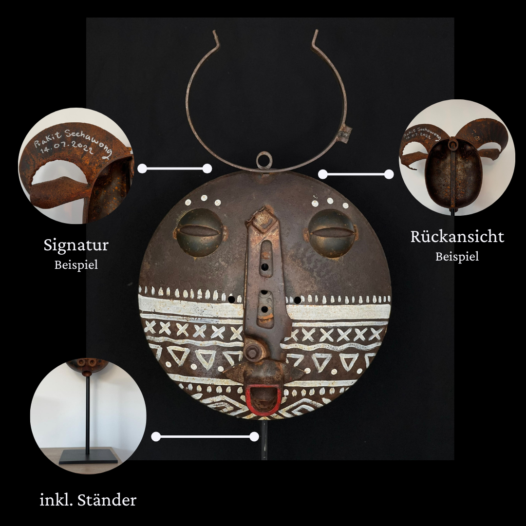 Eisen-Maske auf Ständer L Nr. 21