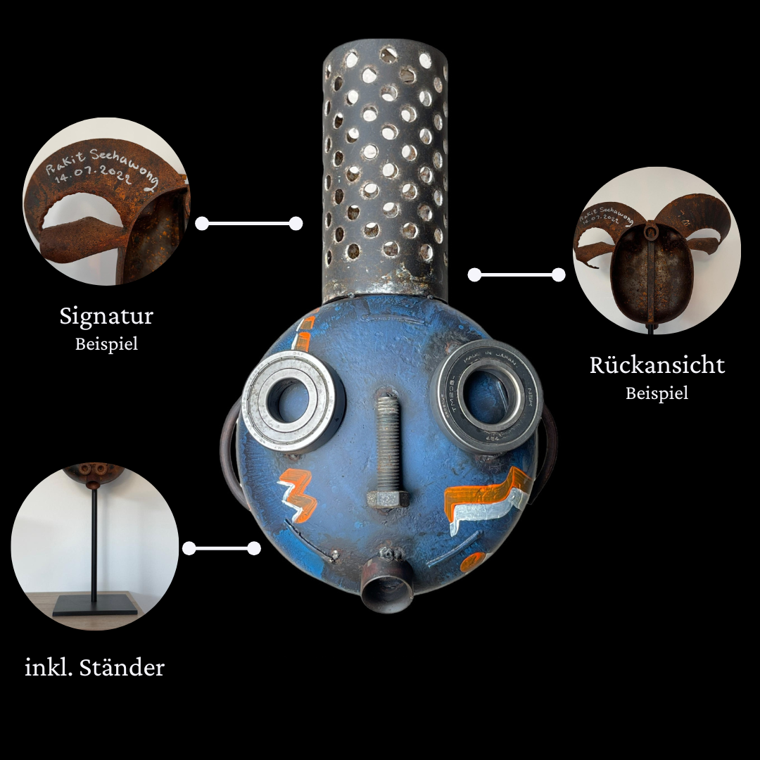 Eisen-Maske auf Ständer M Nr. 27