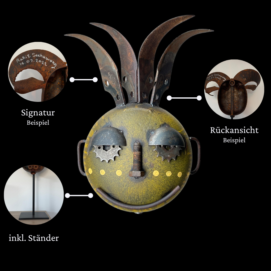 Eisen-Maske auf Ständer M Nr. 28