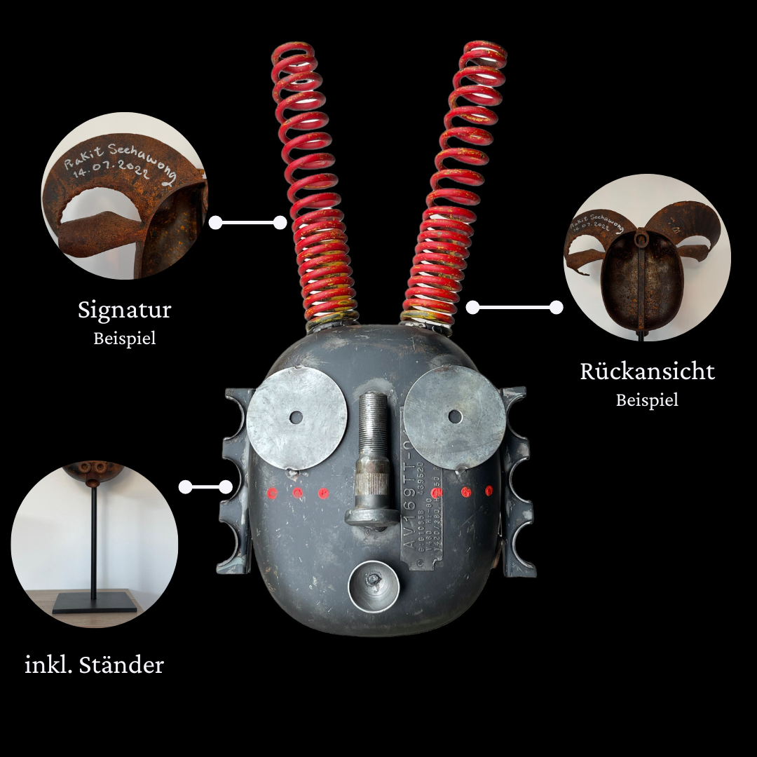 Eisen-Maske auf Ständer M Nr. 29