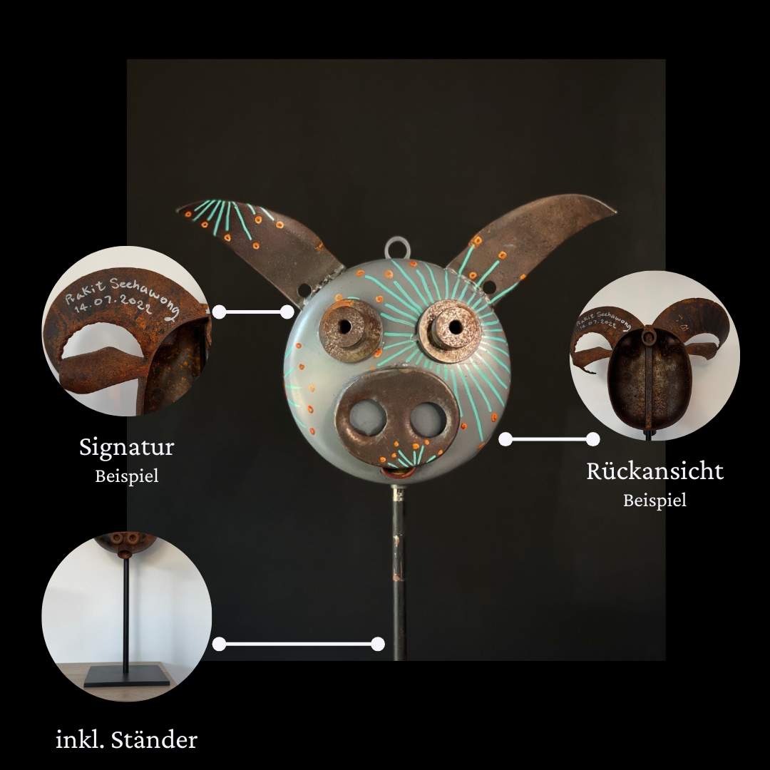 Eisen-Maske auf Ständer M Nr. 31