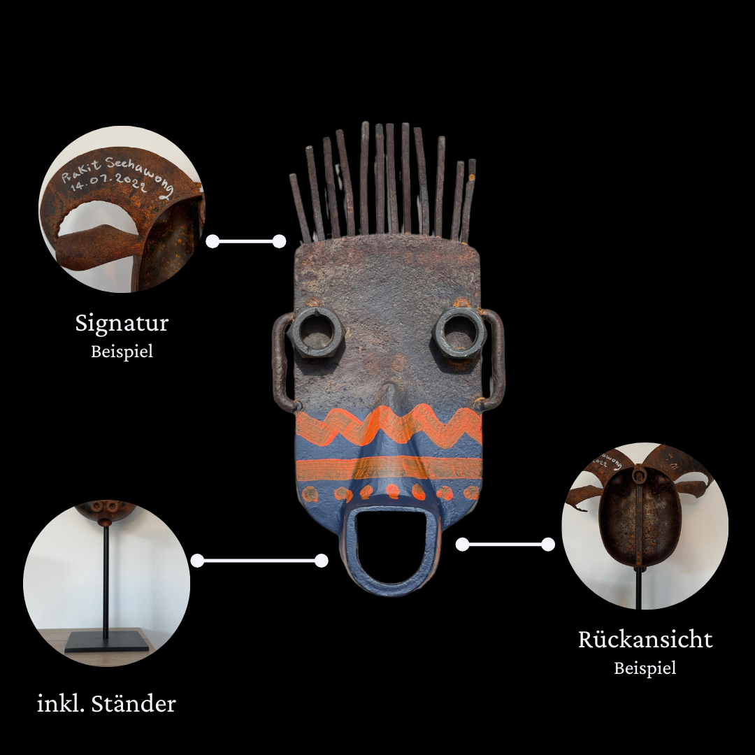 Eisen-Maske auf Ständer S, Nr.39