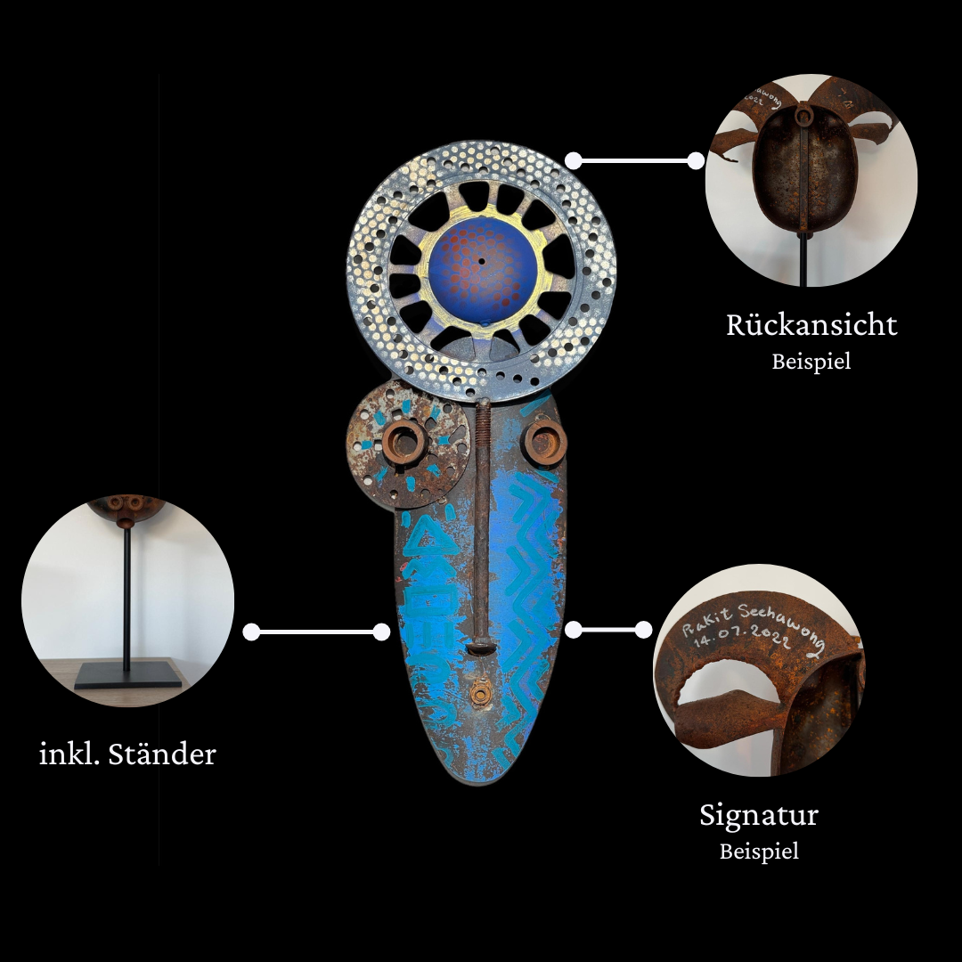 Eisen-Maske auf Ständer S, Nr.42