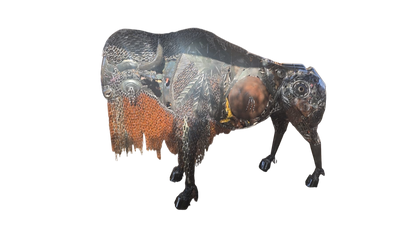 Bison, recyceltes Eisen