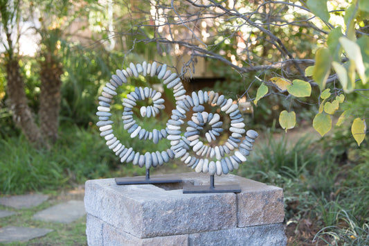 "Stein-Spirale" aus Beach Pebbles