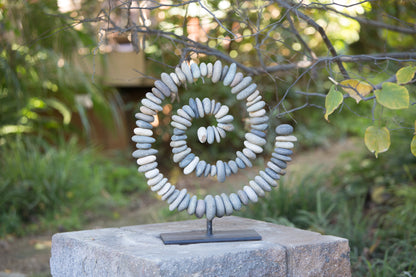 "Stein-Spirale" aus Beach Pebbles
