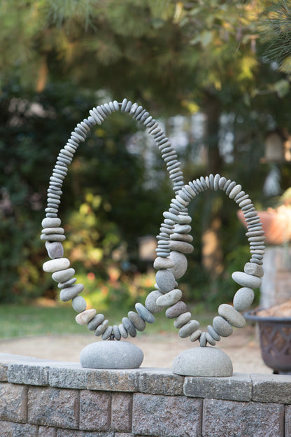 "Stein-Oval" aus Beach Pebbles