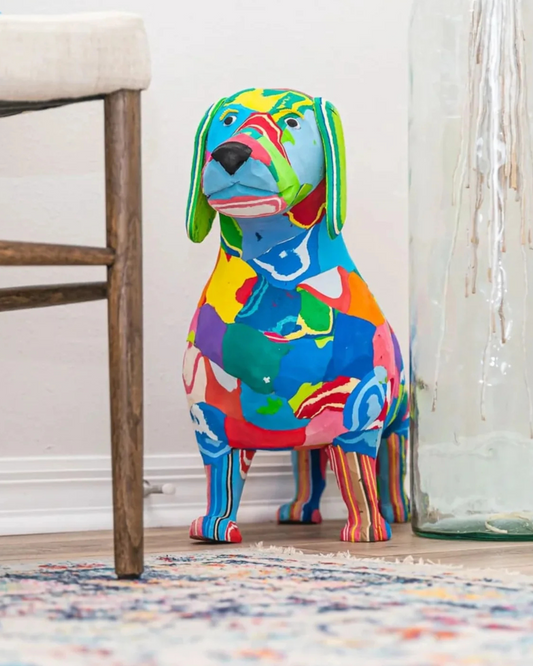 sitzender Labrador | Flip-Flop-Skulptur