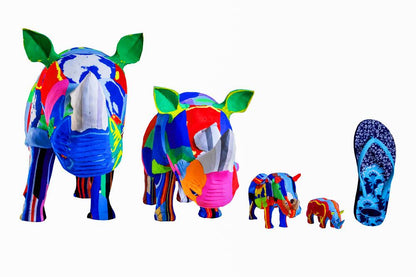 Nashorn | Flip-Flop-Skulptur