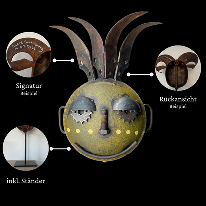 Eisen-Maske auf Ständer M Nr. 28